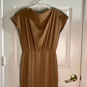 Tan sweater dress